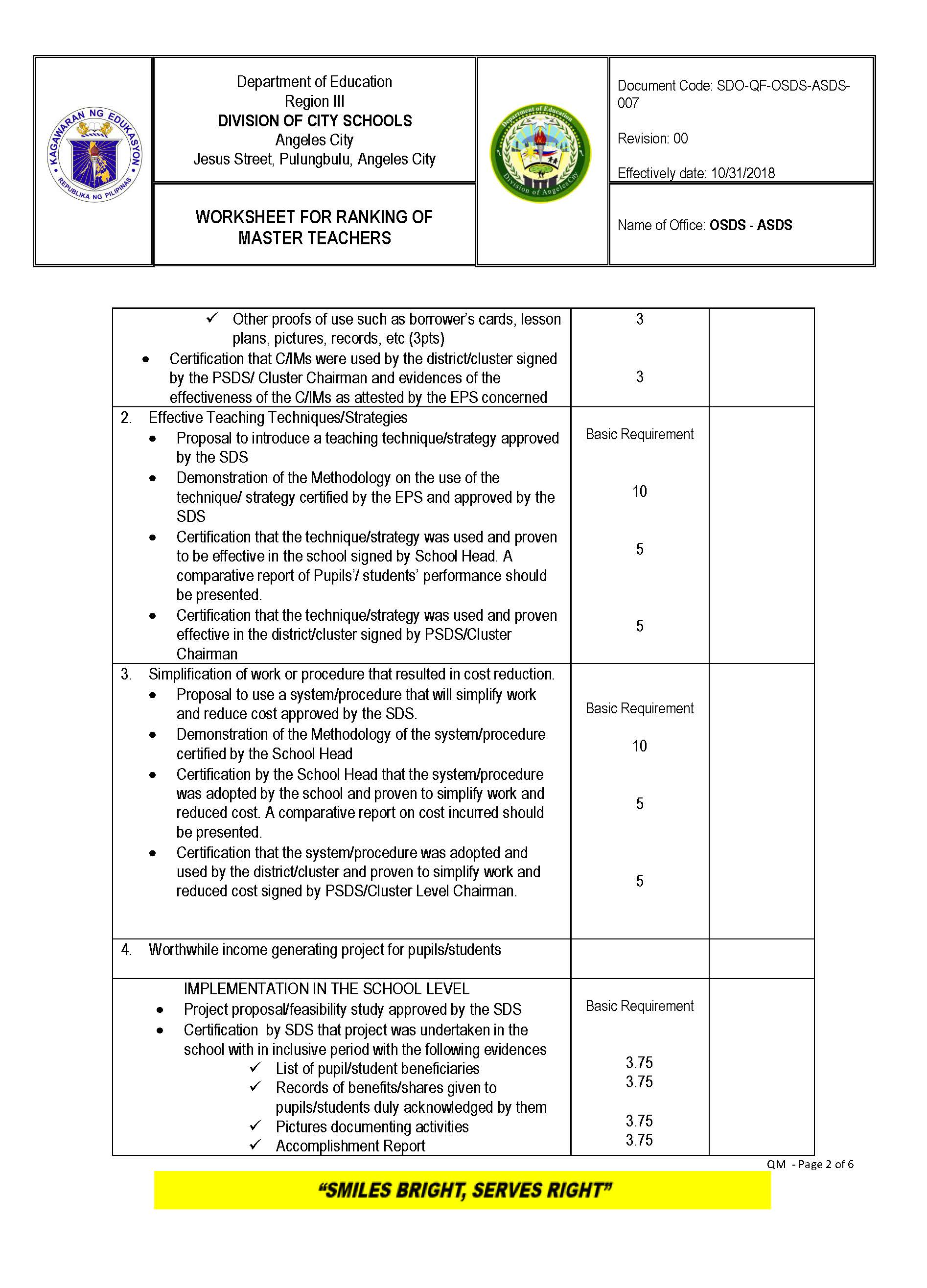 MASTER TEACHER Page 2