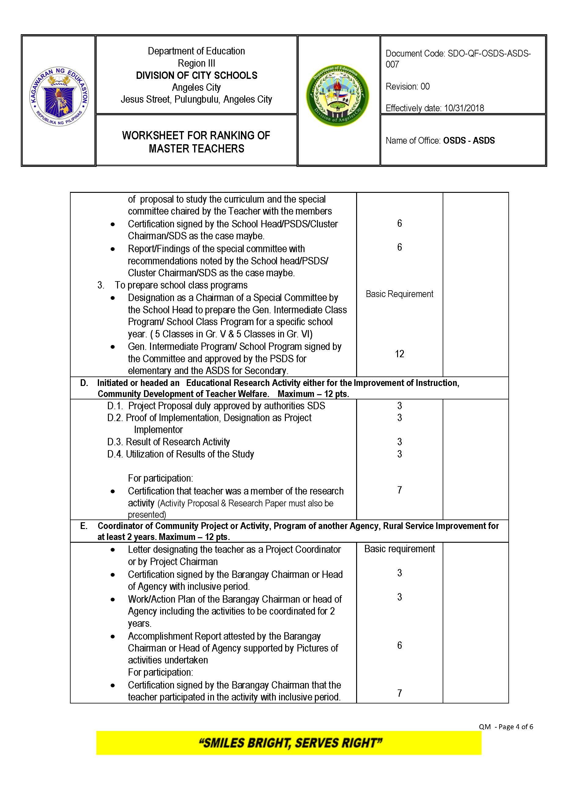MASTER TEACHER Page 4