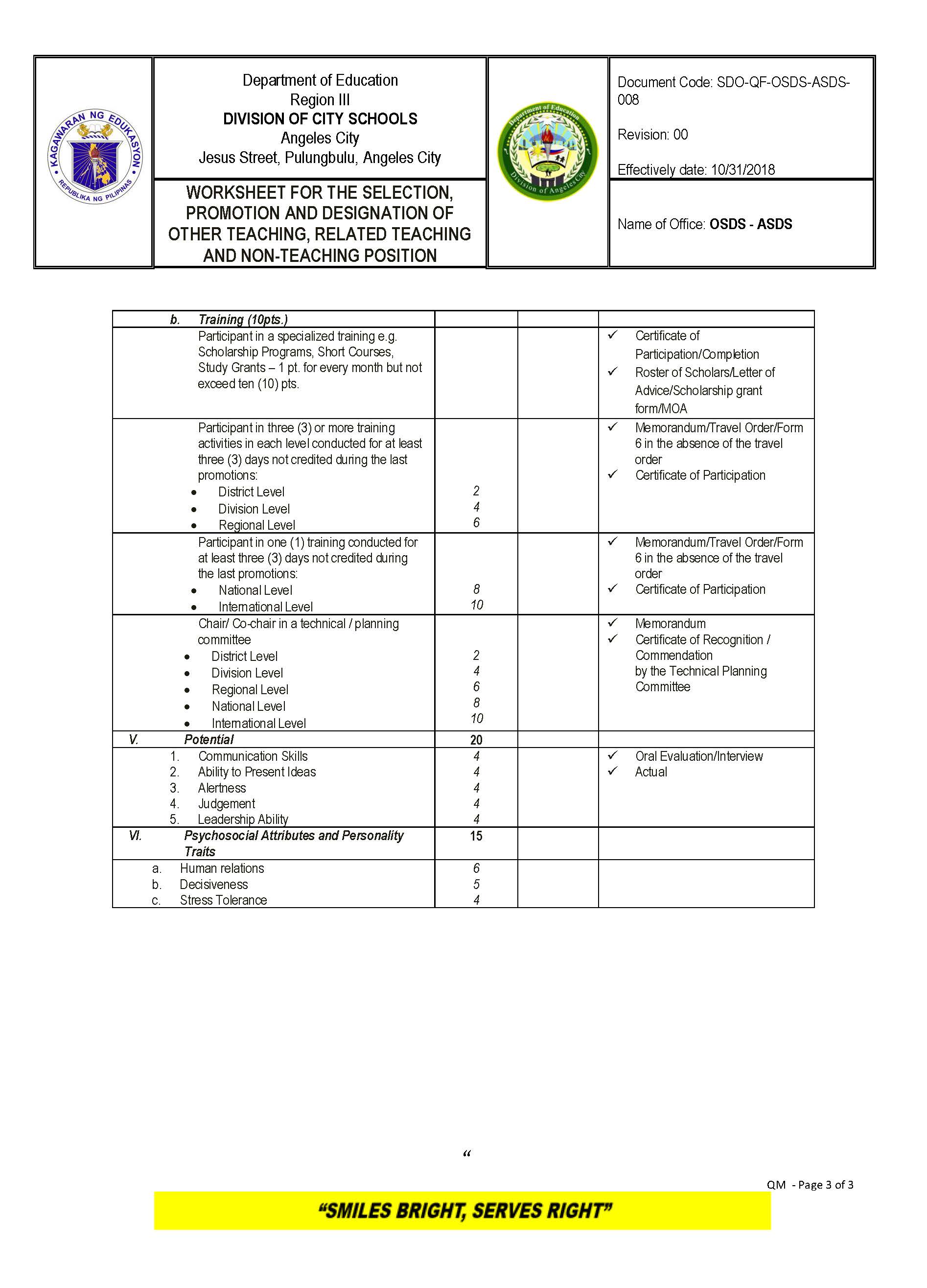Non Teaching Level 1 Page 3