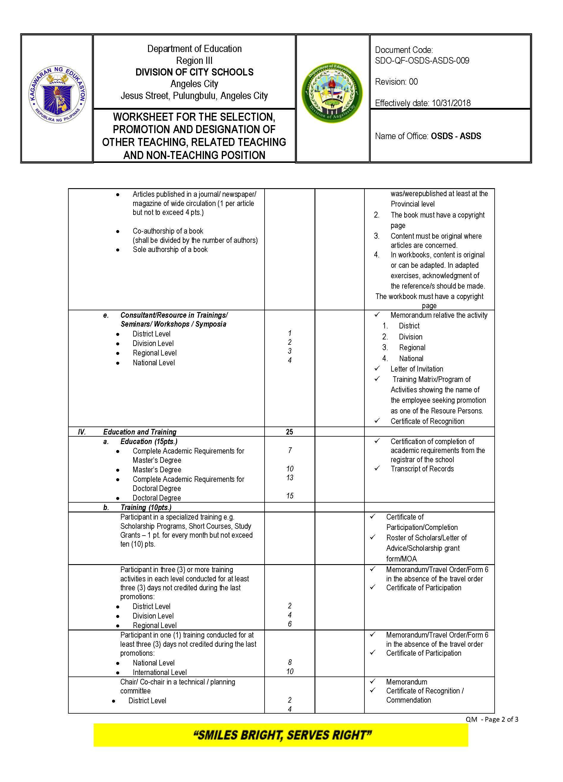 Non Teaching Level 2 Page 2