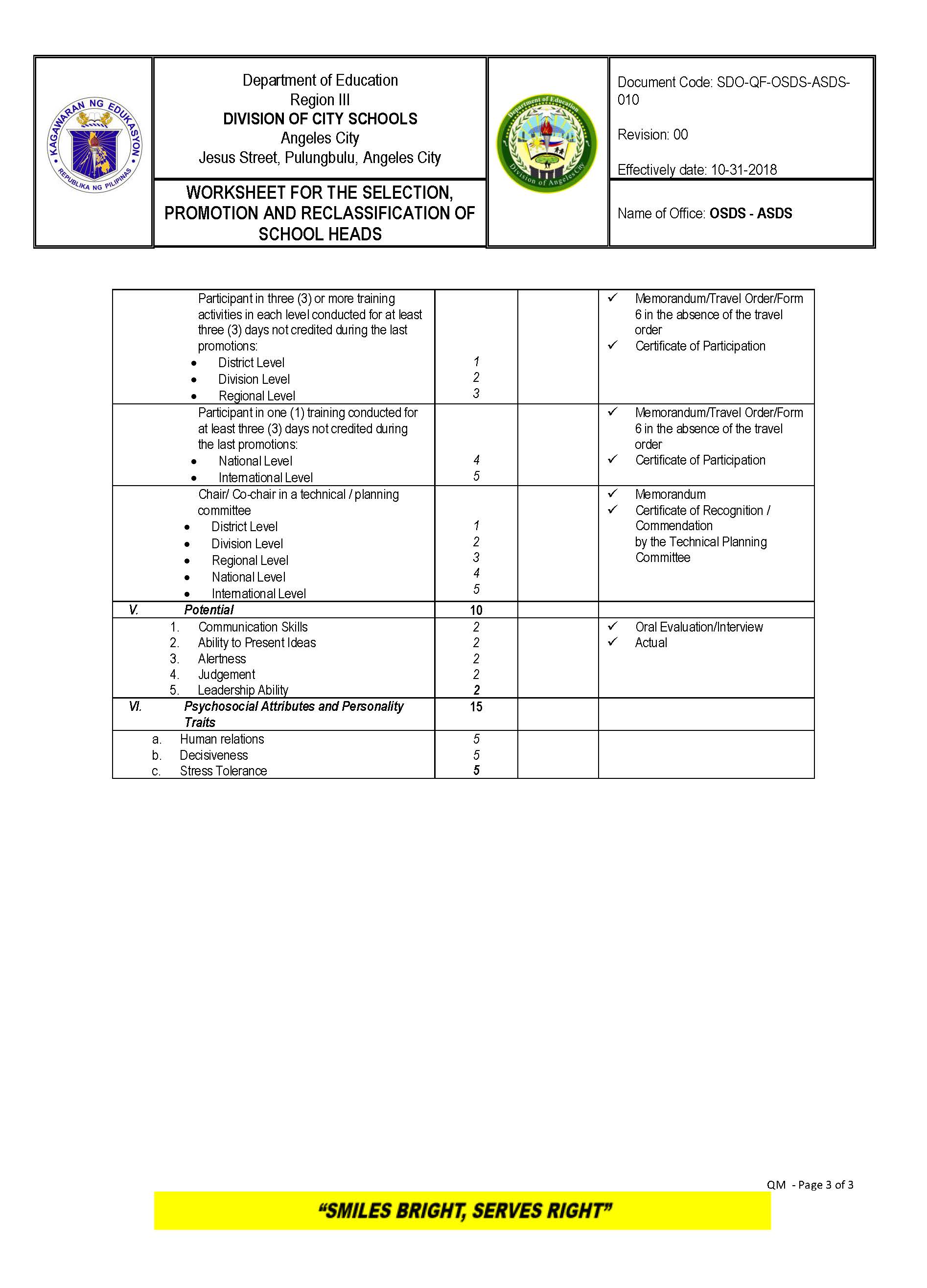 RECLASS FOR PRINCIPAL Page 3