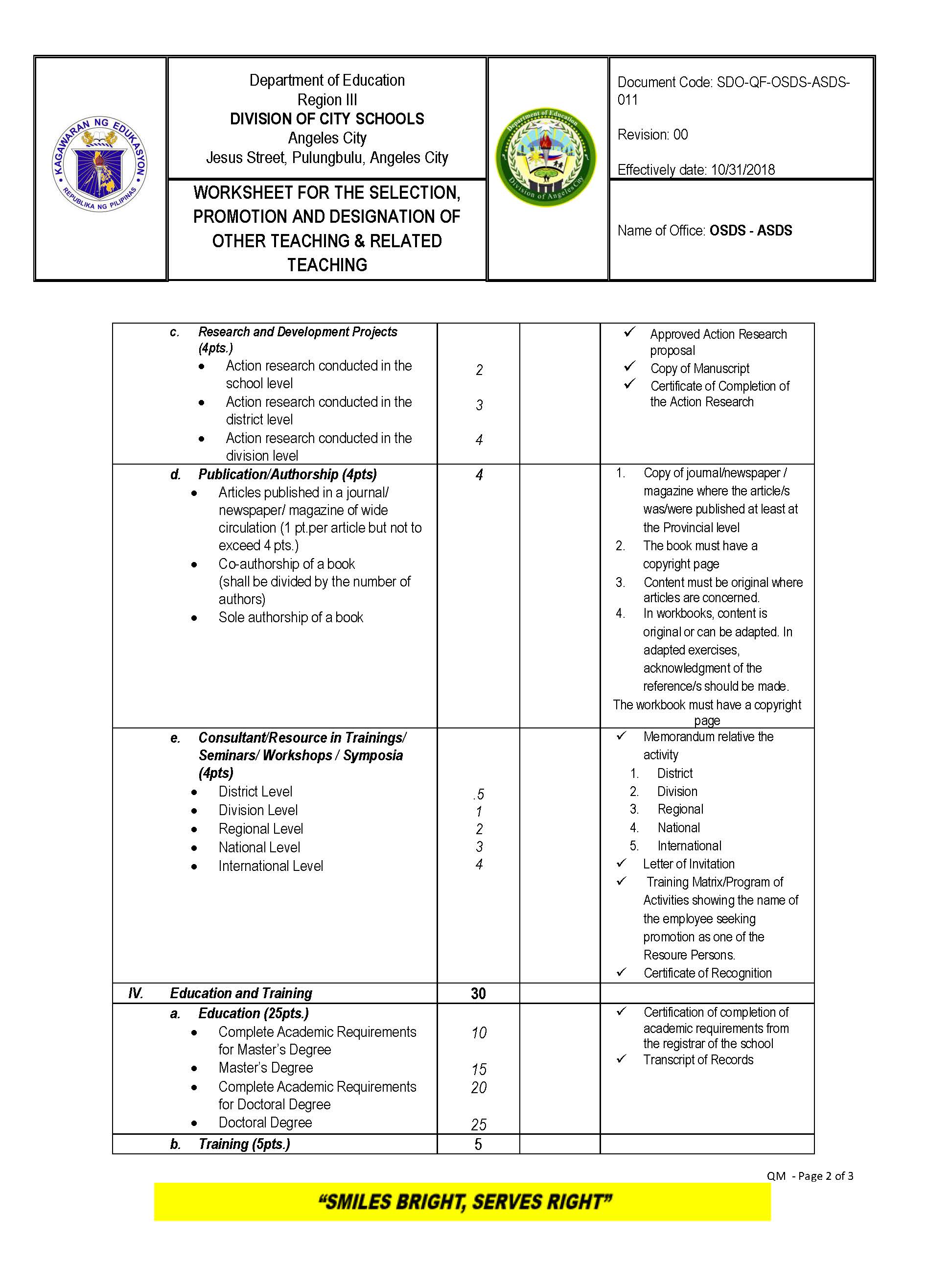 TEACHING RELATED TEACHING Page 2